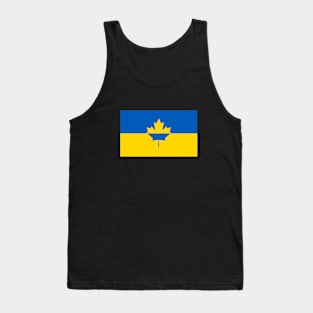 Ukraine / Canada Flag Mashup Tank Top